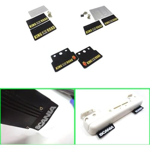 King of The Road Mudguard Suit for 1/14 Tamiya RC Truck Trailer Tipper Scania R720 620 Car Diy Parts