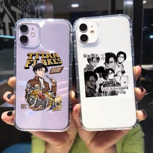 ZUIDID Attack on Titan Shingeki No Kyojin Phone Case For iPhone 11 Pro Max 12 X XS XR SE20 7 8Plus Anime Clear Soft Cover Fundas