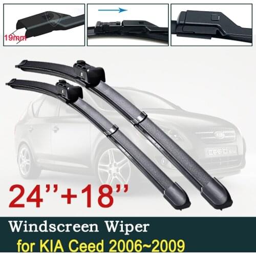 For Kia Ceed 2006~2009 ED Car Wiper Blade Windscreen Wipers for Hyundai I30 2007~2010 Car Accessories 2008