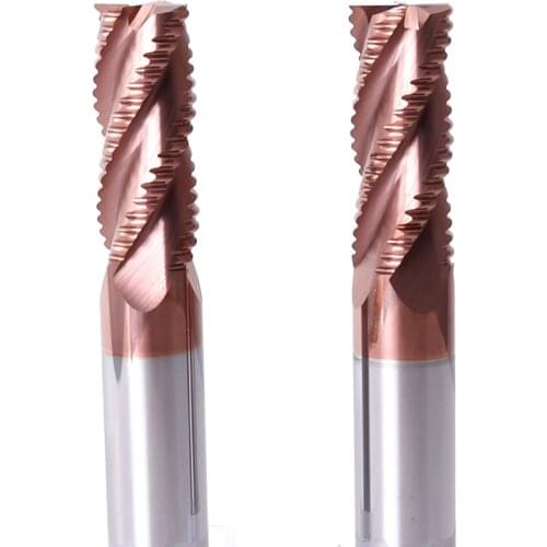Cnc Endmill Carbide HRC55 4 Flutes Tungsten Steel Milling Cutter Roughing End Mill Cutting 6mm 8mm 10mm 12mm Milling Tools