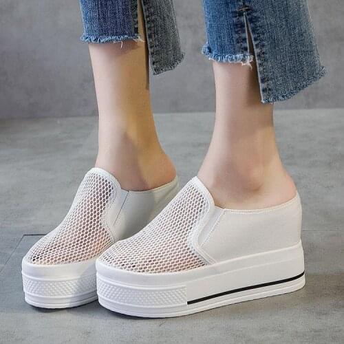 Fujin Thick Sole Fashion Women Sneakers Platform Shoes Chunky Heel Casual Shoes 2021 High Quality Breathable Comfortable