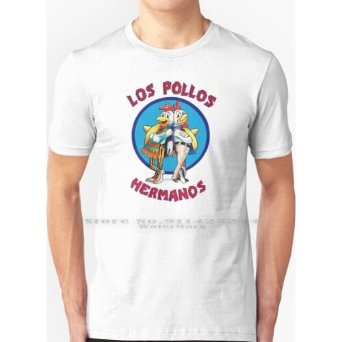Los- Pollos- Hermanos- T Shirt 100% Pure Cotton Creative Trending Vintage Cool Gift Euro Us Size Big Size