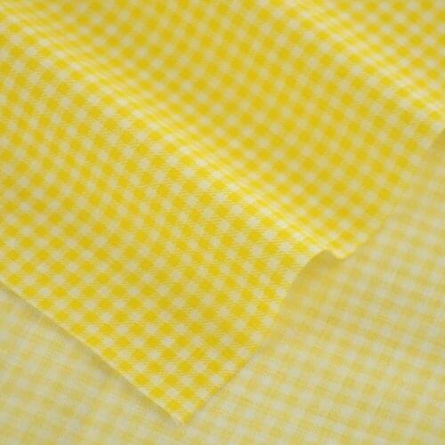 Booksew 100% Cotton Fabric Gold And White Check Style Fat Quarter Patchwork Sewing Crafts Doll Telas Tecido Textile Curtain