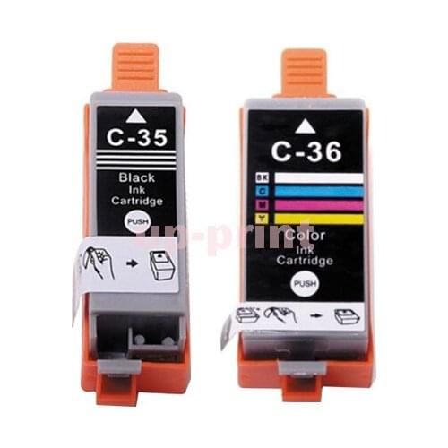 UP 4PCS/2sets Compatible Ink Cartridge PGI 35 CLI 36 pgi35 cli36 replacement for Canon 35 26 PIXMA IP100 IP110 Inkjet Printer