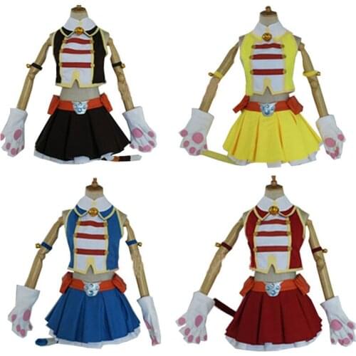 My Hero Academia Boku no Hero Academia PUSSY CAT Cosplay Costume with gloves red brown blue yellow 4 styles can choose