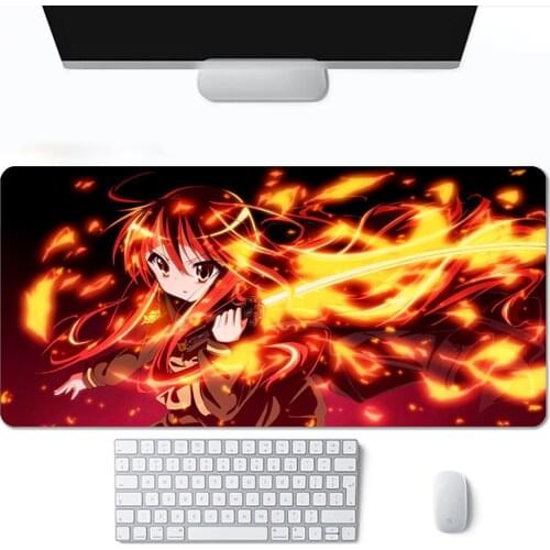 Mouse Pad Gaming Computer Mousepad Big Mouse Mat Gamer Office Desk Pad Rubber Keyboard Mausepad For Laptop PC shakugan no-shana
