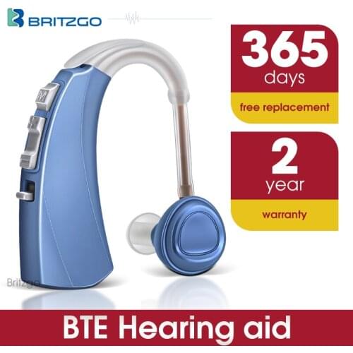 Britzgo Magnetic Suction Charging Deaf Hearing Aid,Mini Wireless Invisible Digital Noise Reduction Sound Amplifier VHP-1220