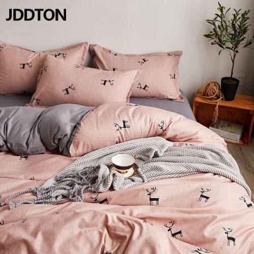 JDDTON Lovely Fashion Double sided Useful Bed Sheet Set Simple Style Bedding Set Quilt Cover Pillowcase Duvet Cover Set BE134