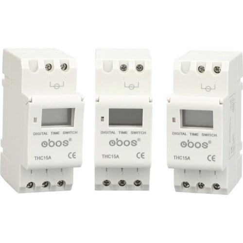 New free shipping good quality 12V digital timer din timer 12V DC weekly timer switch with16 times on/off time set range1-168H