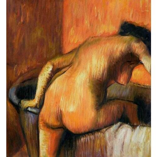 Original Quality Decorative Art Oil Painting Female Portrait Painting French The Morning Bath by Edgar Degas Hand Painted