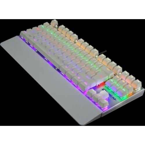 Professional Mechanical Gaming Keyboard 87 Keys Green Axis Illuminate Backlight Anti-ghosting LED USB Wired Computer Keyboard