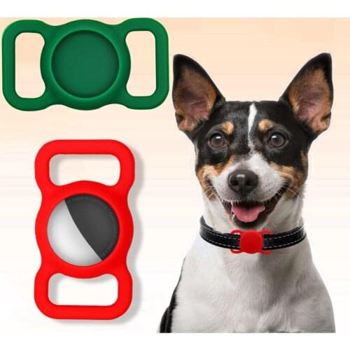 Pet Silicone Protective Case GPS Finder Dog Cat Collar Loop for Apple Airtags for Apple Locator Tracker Anti-lost Device