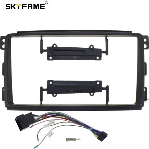 SKYFAME Car Frame Cable CANBUS For BENZ SMART 2006-2009 Big Screen Audio Dash Panel Frame Fascia