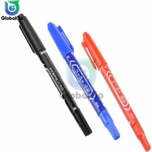 Smart Electronics CCL Anti-etching PCB Circuit Double Head Oil Waterproof Ink Marker for Paper Plastic Metal Glass for Office