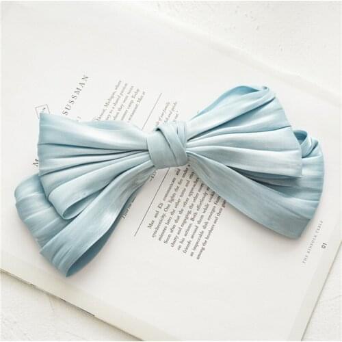 Korean Style Candy Color Hair Clips Big Bow Hairpins Headwear Women Girls Barrettes Girls Hair Accessories Styling Tools 8 color