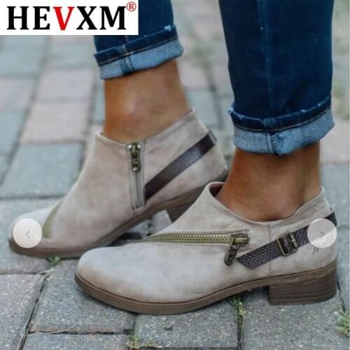 2020 New Snow Boots Women High Quality Bucket Zipper Thick Boots Female Shoes Fashion Cow Suede Ankle Boots Women