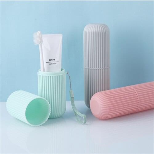 1pc Travel Portable Toothbrush Toothpaste Holder Storage Box Case Pencil practical Container toothbrush organizer bathroom tools