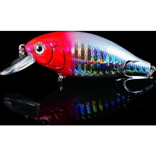 1pcs Crankbait Wobblers Hard Fishing Tackle 13g 7cm Swim bait Crank Bait Bass Fishing Lures 5 Colors fishing tackle