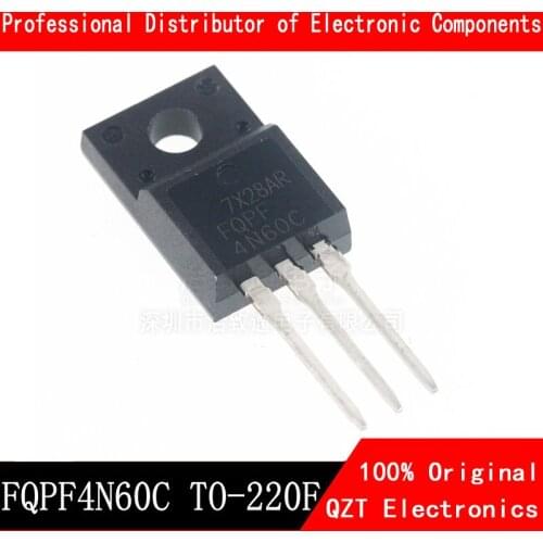 10pcs/lot FQPF4N60C 4N60C 4N60 FQPF4N60 TO-220F 4A 600V new original In Stock