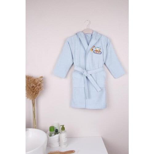 100% Cotton Embroidery 5-10 Years Kids Good Quality Soft Bathrobe Bath Towel Sleepwear Cartoon Hoodies Boys Robes Childrens Clo