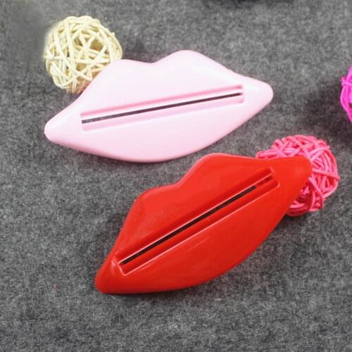2 Pcs Kiss Lip Toothpaste Squeezer Easy Press Tube Dispenser Gadget S55