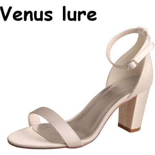 23 Colors Venus lure Women Block Heels Shoes Sandal with Ankle Strap Summer Shoes