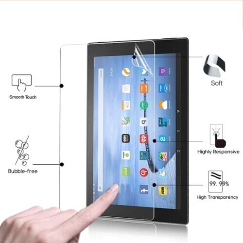 ANti-Scratched Clear Glossy screen protector film For Amazon Kindle Fire HD 10.1 2015 HD lcd screen protective films in stock