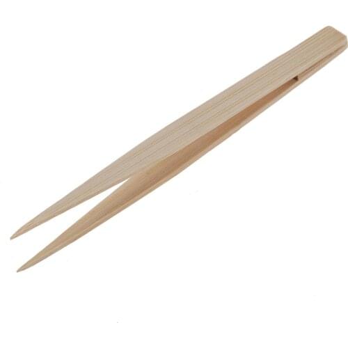 Pointy Tip Bamboo Straight Tweezer Tea Tong Handy Tool