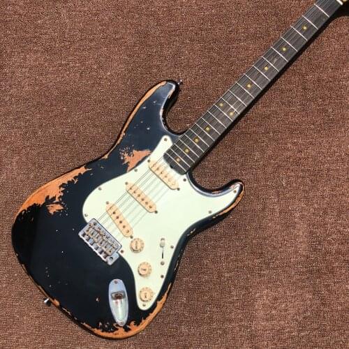 Custom Shop 100% Handmade Aged Guitar,High Quality,Rosewood Fingerboard,Free Shipping