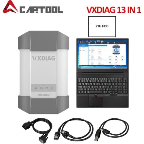 New VXDIAG For all models Allscanner 13 IN 1 For Toyata For Audi For VW For Benz Xentry obd2 diagnostic tool with Laptop