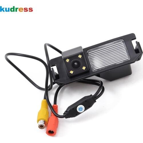 For Hyundai i30 Solaris Verna hatchback Genesis Couple For Kia Soul Car Rear View Camera Reverse Parking Camera HD 4 LED Lights