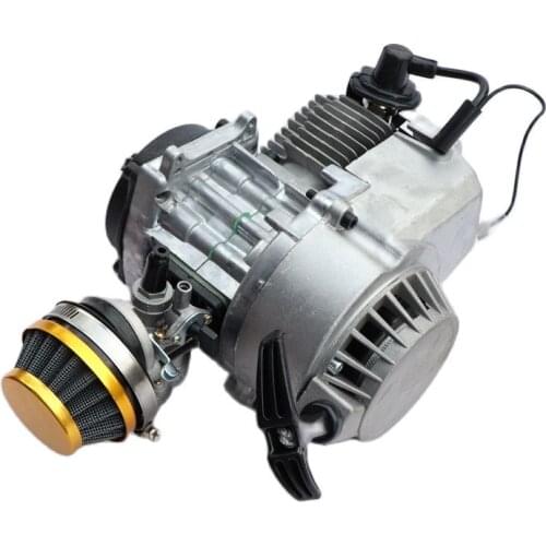 2 Stroke Pull Start Engine Motor Transmission Motorcycle 43cc 47cc 49cc Engine Air Filter Mini Pocket Pit Quad Dirt Bike ATV