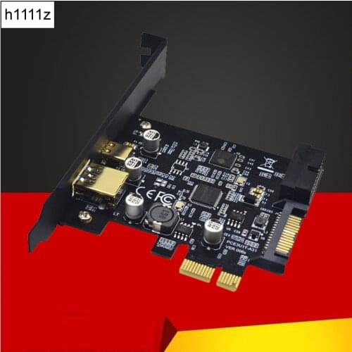 BTBcoin USB 3.0 PCI-E Expansion Card Adapter External USB3.0 Port + 2.4A Fast Charge Internal 19pin Header SATA Power PCI-E Card