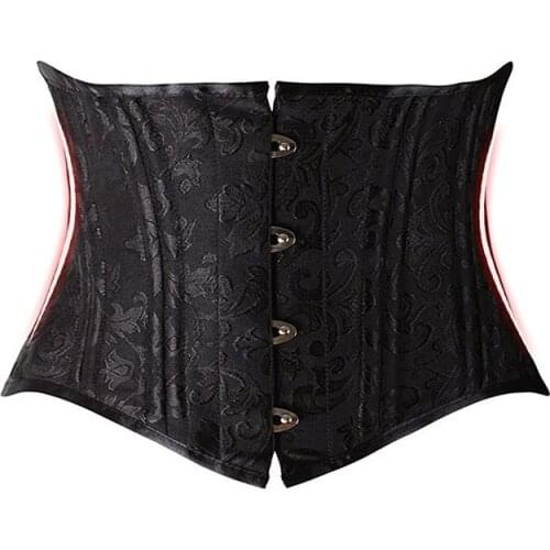 Waist Trainer Corset Sexy Underbust Gothic Clothing Tummy Control Body Corselet Black Steampunk Corset Women Wear Out Costumes