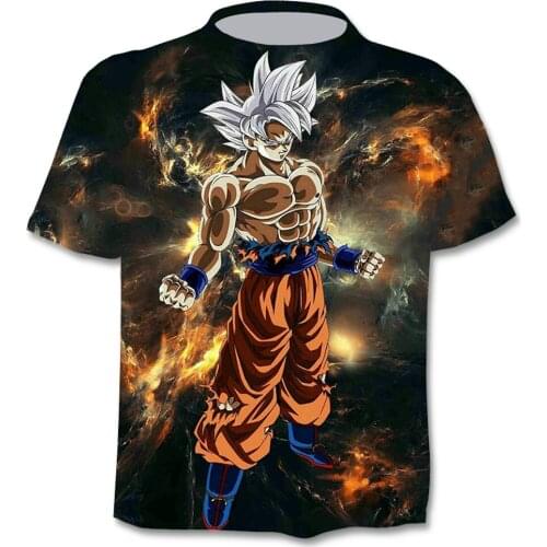 2021 Summer Fashion New 3D Printing Pattern Mens Short-sleeved Trend Casual T-shirt Apparel Loose Children Boy Clothing