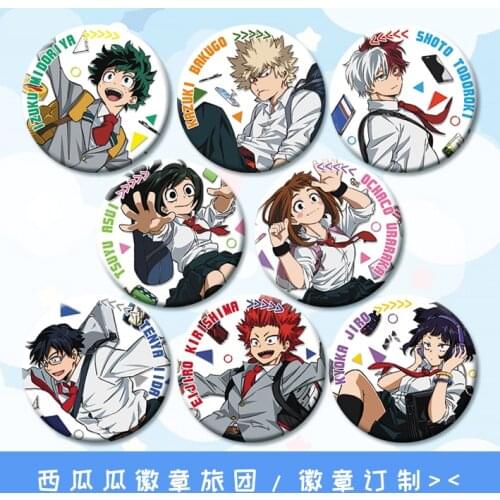 My hero academy My Hero Academia anime badge 58mm Iron Brooch
