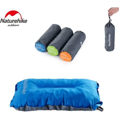 NatureHike New Ultralight Inflatable Travel Pillow Soft Exquisite Compact Compressible Headrest Cushion For Camping Traveling