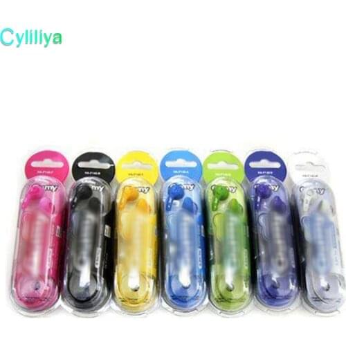 Wholesale 3.5mm HA-F150 for iphone 6 5 Gummy In-Ear Earphone for MP3/MP4/PSP For Moible Phone Colorful 8color 10pcs