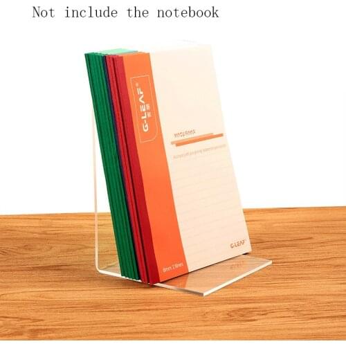1 pc Transparent Acrylic Plasic Bookends Office Home Stationery School Shelf Thickness 4mm