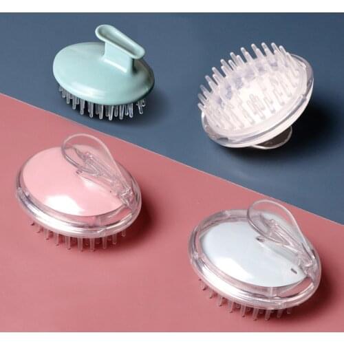 Silicone Head Body Scalp Massage Brush Silicone Shampoo Brush Hair Washing Comb Shower Brush Bath SPA Massage Brush Hair