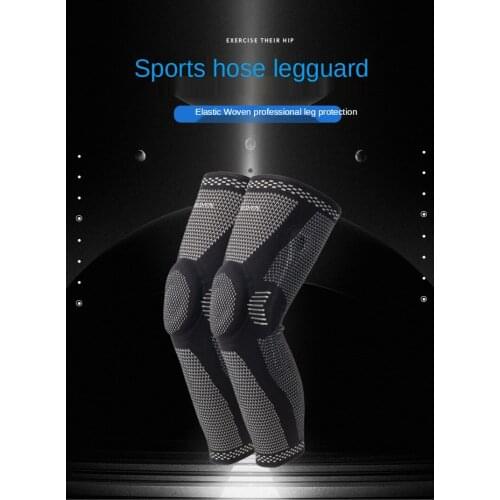 Sports Extended Knee Pads New Silicone Spring Knitted Knee Pads Running Basketball Climbing Men and Women Sports
