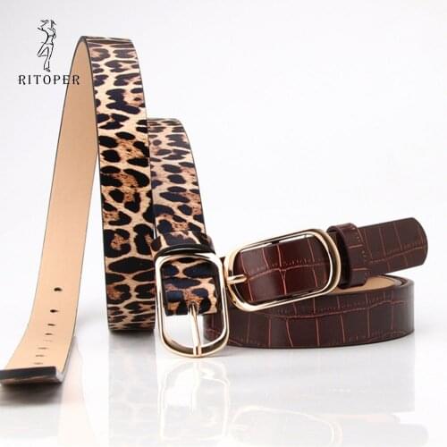 Fashion Leopard Crocodile Pattern Waist Belts For Women Artificial Leather Decoration Waistband For Jeans Overcoat