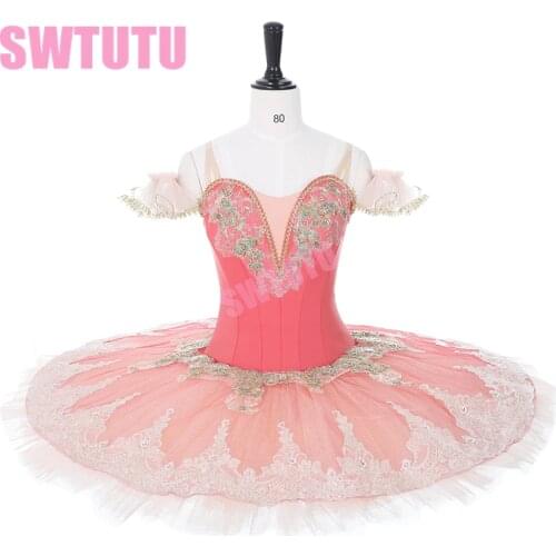 Dark pink women ballet Tutu girls pancake tutu classical ballet tutu with lace professional ballet tutu nutcrackerBT9026