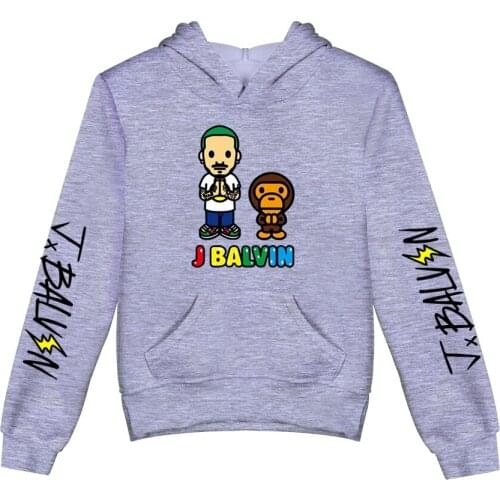 Personality J BALVIN 3D Hoodie Fashion Clothing Boys&Girls Long Sleeve Hooded Sweatshirts Harajuku Casual Childrens Pullovers