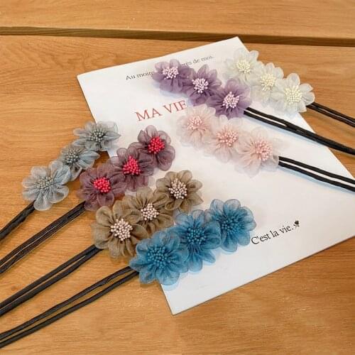 Vintage Flower Hairpins Bun Hairstyle Hair Stick Women Elegant Hair Scrunchies Flower Hair Maker Tools Fashion Hair Accessories