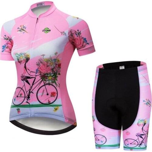 Womens Cycling Clothes Bicycle Jersey Sets Summer Breathable BIke Sportwear Riding Skinsuit Slim MTB Suit Maillot Ropa Ciclismo
