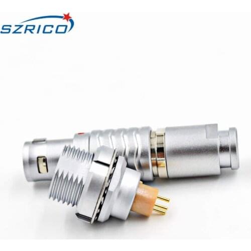 00B 2 3 4 5pin FGG plug EEG print socket M7 Micro Circular Military Cable Brass Quick Connector
