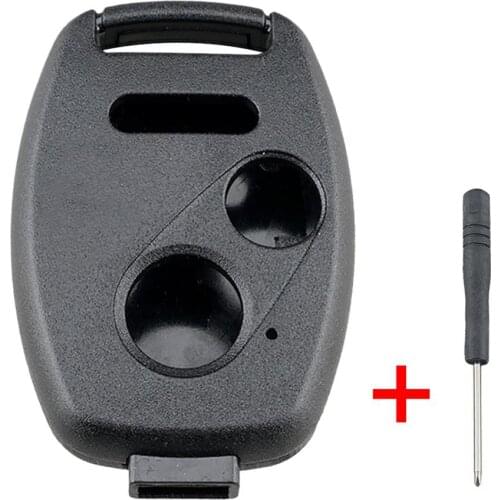 1pc Car Key Case Remote Fob Cover For Honda Cr-V Civic Insight 2003 To 2013 Fob Cover Key Blank Battery Holder