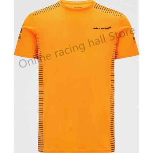 2021 F1 official website hot sale T-shirt brand new McLaren team shirt summer outdoor MOTO motorcycle racing suit riding top