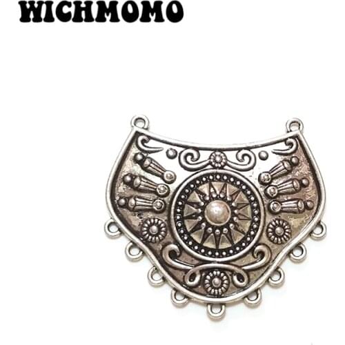 2019 Fashion 45mm 2pieces/bag Zinc Alloy Porous Connector Charms Linker for DIY Necklace Earring Jewelry Accessories